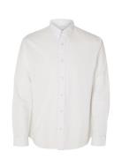 Slhregnew-Linen Shirt Ls Classic Selected Homme White