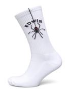 Spider Socks - White Edwin White