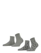 Mini Flower Sso 2P Esprit Socks Grey