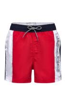 Jpstfiji Jjswim Colorblocking Ly Jnr Jack & J S Red