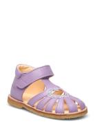 Sandals - Flat - Closed Toe - ANGULUS Purple
