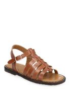 Sandals - Flat - Open Toe - Op ANGULUS Brown