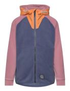 Fleece Color Jacket - W. Hood Color Kids Patterned