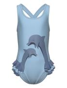 Swimsuit W. Application Color Kids Blue