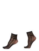Erica Crochet Socks Swedish Stockings Black