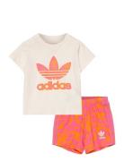 Short Tee Set Adidas Originals Beige