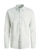 Jjesummer Linen Blend Shirt Ls Sn Jack & J S White