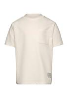 Regular Pocket T-Shirt Tom Tailor Cream