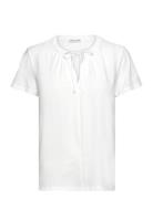 T-Shirt Fabric Mix Tom Tailor White