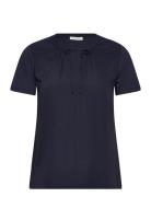 T-Shirt Fabric Mix Tom Tailor Navy