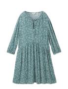Feminine Printed Dress Tom Tailor Green