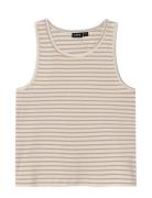 Nlfhinaja Crop Tank Top LMTD Beige