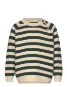 O-Neck Knit Light Sweater Petit Piao Green