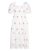 Cheri Fruit Dress A-View White