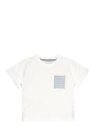 Printed Pocket T-Shirt Mango White
