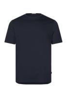 Mercerized Cotton Tee S/S Lindbergh Black Navy