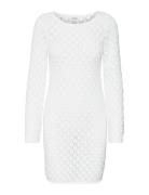 Vmevelyn Ls Short Crochet Dress Vma Vero Moda White