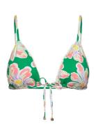 Fleurine Triangle Bikini Top Malina Green