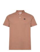 Toke Basic Badge Polo - Gots/Vegan Knowledge Cotton Apparel Brown