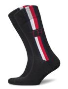 Th Men Sock 2P Iconic Stripe Tommy Hilfiger Black