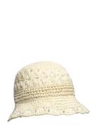 Straw Hat W. Crochet Edge En Fant Cream