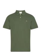 Reg Shield Ss Pique Polo GANT Green