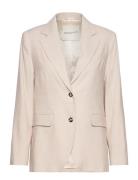 Reg Stretch Linen Blazer GANT Beige