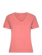Reg Sunfaded Ss V-Neck T-Shirt GANT Pink