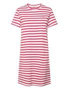 Striped Ss T-Shirt Dress GANT Red