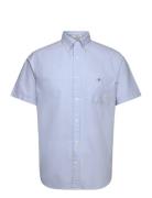 Reg Oxford Ss Shirt GANT Blue
