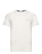 Contrast Logo Ss T-Shirt GANT White