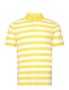 Stripe Ss Pique Polo GANT Yellow