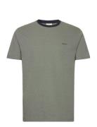 4-Col Oxford Regular Ss T-Shirt GANT Green