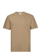Textured Ss T-Shirt GANT Khaki