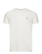 Slim Pique Ss T-Shirt GANT White