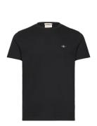 Slim Pique Ss T-Shirt GANT Black