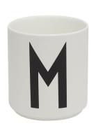 Porcelain Cup A-Z, Æ, Ø Design Letters White