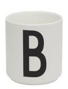 Porcelain Cup A-Z, Æ, Ø Design Letters White