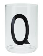 Personal Drinking Glass Design Letters White