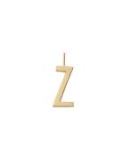 16Mm Matt 18K Gold Plated Silver A-Z Design Letters Gold