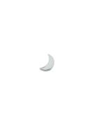 Enamel Moon Charm Design Letters White