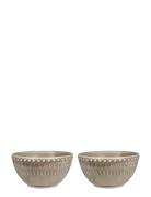 Daisy Small Bowl 2-Pack PotteryJo Beige