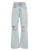 Wide Doop Damage Jeans Grunt Blue