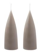 Hand Dipped C -Shaped Candles, 2 Pack Kunstindustrien Beige