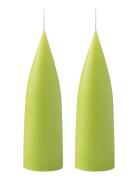 Hand Dipped C -Shaped Candles, 2 Pack Kunstindustrien Green