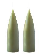 Hand Dipped C -Shaped Candles, 2 Pack Kunstindustrien Green