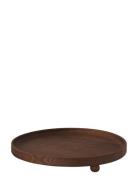 Inka Wood Tray Round - Large OYOY Living Design Brown