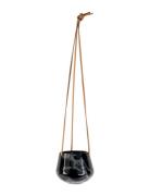 Hanging Pot Skittle Small Marble Print Present Time Black