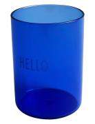 Favourite Drinking Glass Design Letters Blue