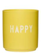 Favourite Cups Design Letters Yellow